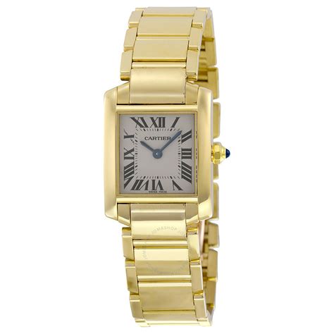 cartier tank watch womens gold